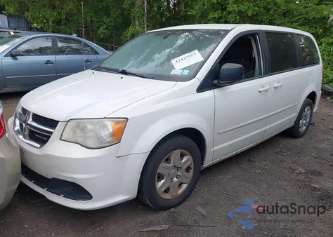 2011 Dodge Grand Caravan Express из США, поврежденный, VIN 2D4RN4DG2BR606788